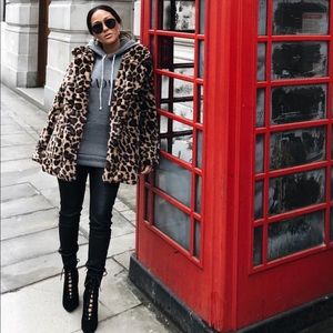 Faux fur coat